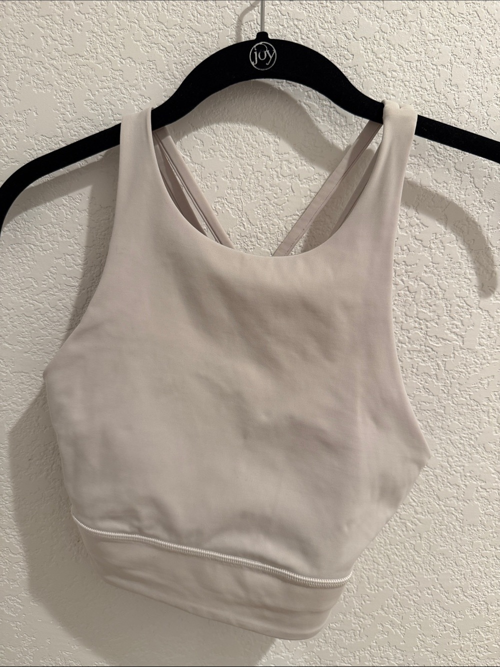 lululemon athletica Light Beige High-Neck Sports Bra